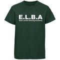 East London Boxing Academy Kids Cotton T-Shirt - Bottle Green