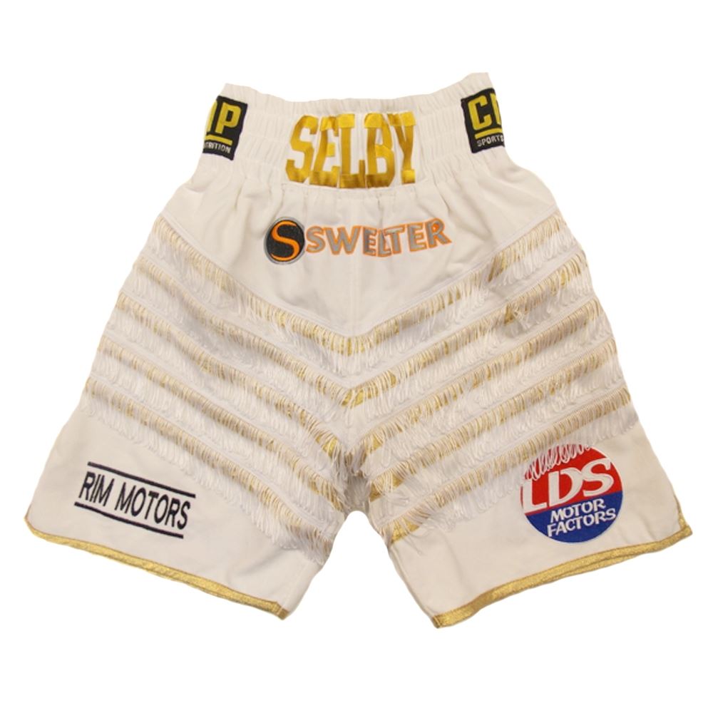 Custom Made Velvet And Fringe Boxing Shorts