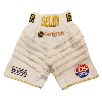 Custom Made Velvet And Fringe Boxing Shorts