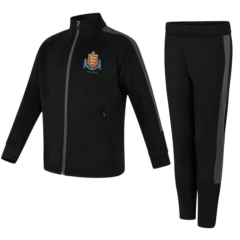 Border City Abc Kids Slim Fit Poly Tracksuit