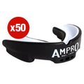 Multi-Buy - 50 X Ampro Impact Gel Mouthguard - Black/White