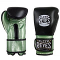 Cleto Reyes Limited Edition Black & Metallic Green Sparring Gloves - Black/Green