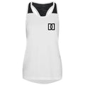 Dennis & Dyer Boxing Academy Girlie Smooth Workout Vest - White/Black
