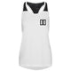Dennis & Dyer Boxing Academy Girlie Smooth Workout Vest - White/Black