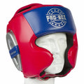 Pro Box Champ Spar Head Guard - Red/Blue/Silver