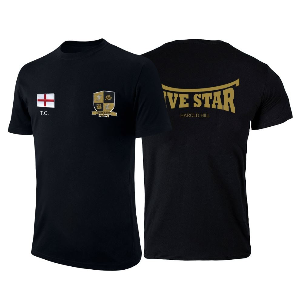 Five Star T-Shirt With Back Logo