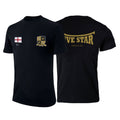 Five Star T-Shirt With Back Logo - Black