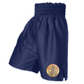 Old School Boxing Darlington Satin Boxing Shorts - Navy