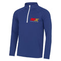The Ron Field Judo Club 1/2 Zip Sweatshirt - Royal/White