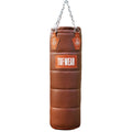 Tuf Wear Classic Quilted Leather Punch Bag - Brown