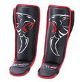 Carbon Claw Granite Grappling Shin Guard - Black/White/Red