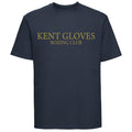 Kent Gloves Large Logo Cotton Kids T-Shirt - Navy