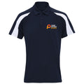 Pure Physio Therapy Embroidered Contrast Polo Shirt - Navy/White