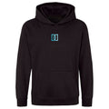 Dennis & Dyer Turquoise Sparkle Logo Kids Hoodie - Black
