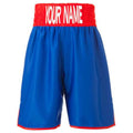 Custom Made Contrast Waistband Boxing Shorts Royal/Red - Royal/Red