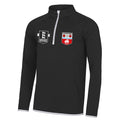 Southampton ABC 1/2 Zip Sweatshirt - Black/White