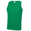 Boxing Plain Poly Vest - Kelly Green