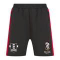 Bang Bang Knitted Shorts with Zip Pockets - Black/Red