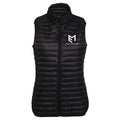 Michael Evans Fitness Womens Padded Gilet - Black