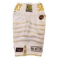 Thumbnail for Custom Made Velvet And Fringe Boxing Shorts