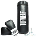 Tuf Wear Junior 2Ft Punchbag Kit With Gloves - Black/White
