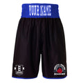 Invicta Boxing Academy Bout Shorts - Black/Royal Blue