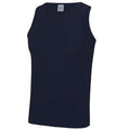 Boxing Plain Poly Vest - Navy