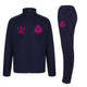 Border City ABC Kids Slim Fit Tracksuit - Navy/Navy/Fluo Pink
