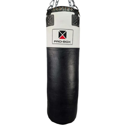 Pro Box Black-White Leather Punchbag