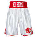 Bil Sha Boxing Club Bout Shorts - White/Red