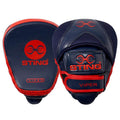 Sting Viper Leather Focus Pads - Navy/Red
