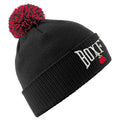 Boxfit Bobble Hat - Black/Red/White