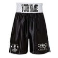 Corby Olympic ABC Bout Boxing Shorts - Black/White