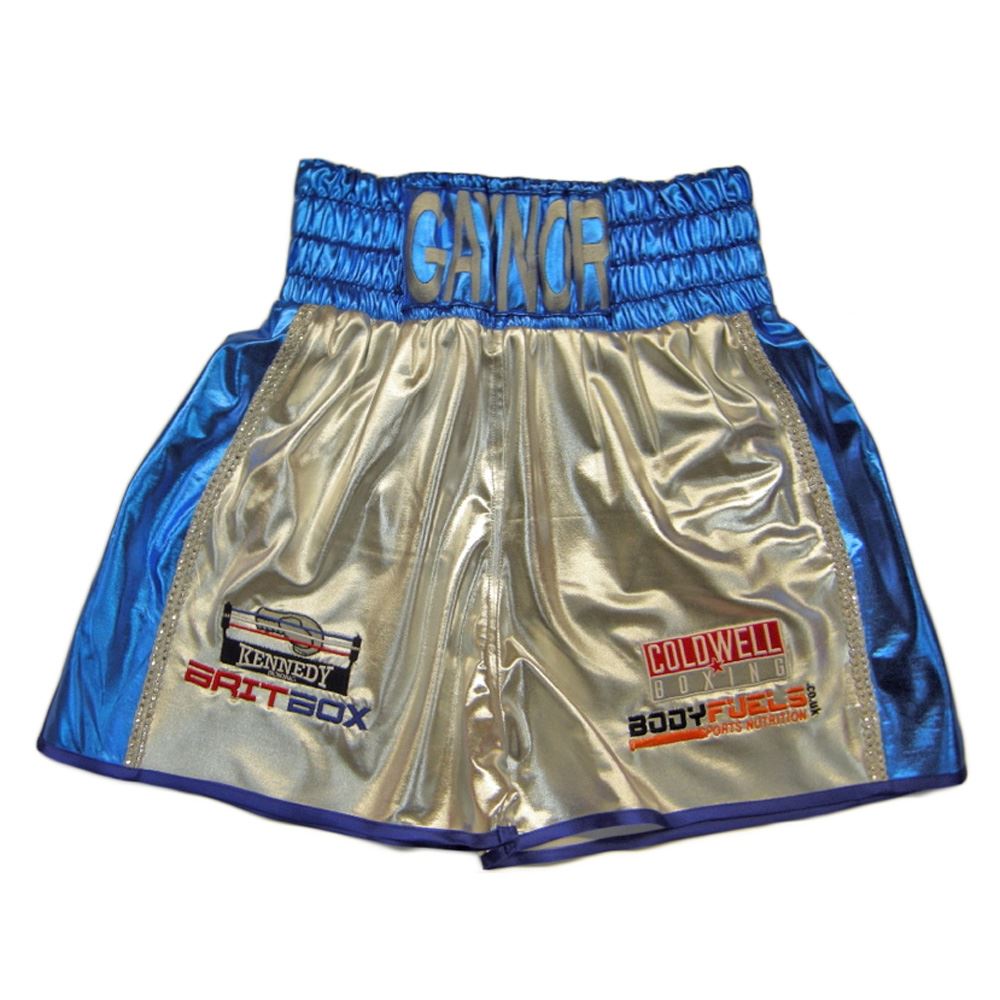 Custom Made Two Colour Wetlook Boxing Shorts
