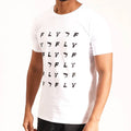 Fly Monogram Tee - White