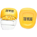 Tuf Wear Infinity Elite Leather Cuban Pads - Gold/White
