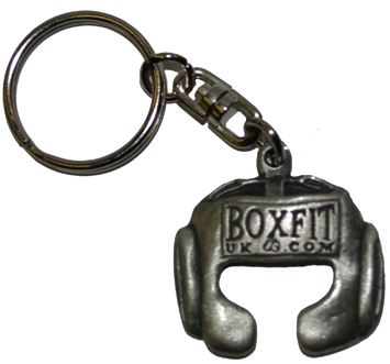Boxfit Pewter Boxing Head Guard Keyring