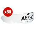 Multi-Buy - 50 X Ampro Impact Gel Mouthguard - White/Black
