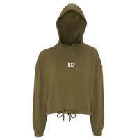 Thumbnail for Bxf Womens Cropped Oversized Hoodie