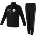 Gosport Boxing Club Kids Slim Fit Poly Tracksuit - Black/Grey