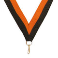 Medal Ribbons - Black/Orange