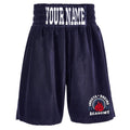Invicta Boxing Academy Velvet Boxing Shorts - Navy