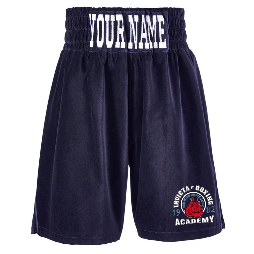 Invicta Boxing Academy Velvet Boxing Shorts
