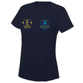 Mile Oak Boxing Academy Womens Poly Tee - Navy