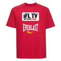 Ifl Tv Red T-Shirt White Logo - Red