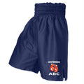 Waterside ABC Boxing Satin Boxing Shorts - Navy