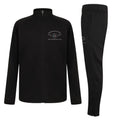 Edmonton Eagles Kids Slim Fit Poly Tracksuit - Black/Black