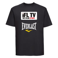 Thumbnail for Ifl Tv Black T-Shirt White Logo