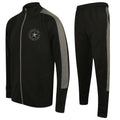 Purley Abc Slim Fit Poly Tracksuit - Black/Grey