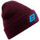 Be First Contrast Beanies - Burgundy